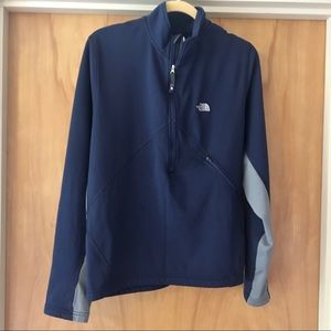 North Face Half Zip - Blue/Gray